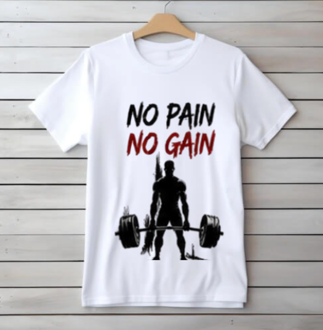 No Pain No Gain | Oversized Gym Tee